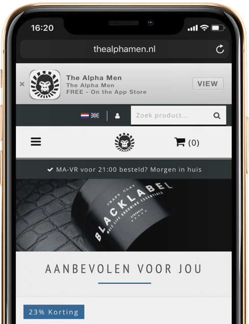 Smart App Banner The Alpha Men Jmango360